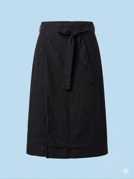 Everlane Dresses & Skirts - Everlane 100% Linen Wrap Midi Skirt — Size 2
